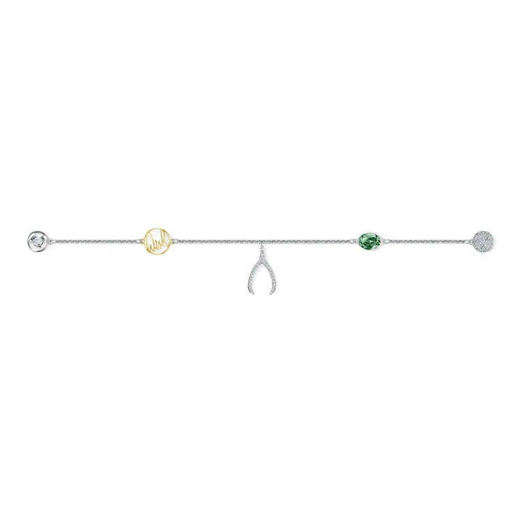 Swarovski Remix Bracelets Women's Silver/Green-1
