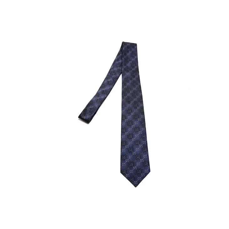 GUCCI Mulberry Silk Ties Men's Blue-2