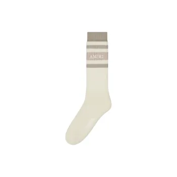 AMIRI Stack Stripe Chunky Sock Mid-Calf Socks Men's Seagrass Color