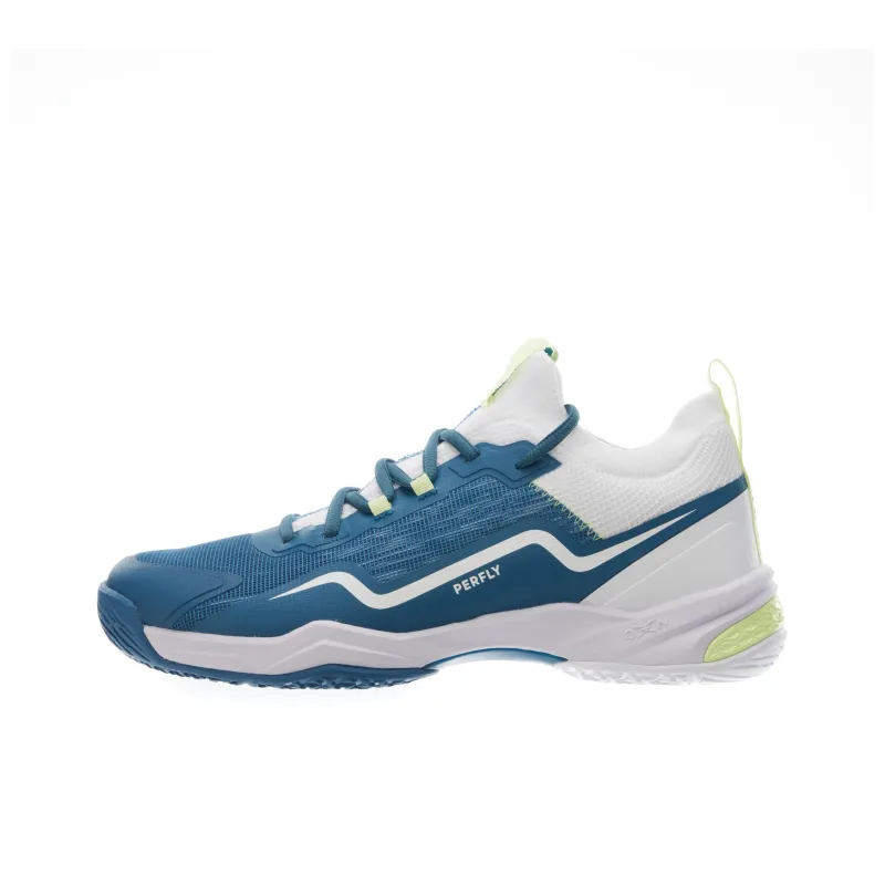 DECATHLON Anti Slip Wear Resistant Low Top Badminton Shoes Women's Blue White-0