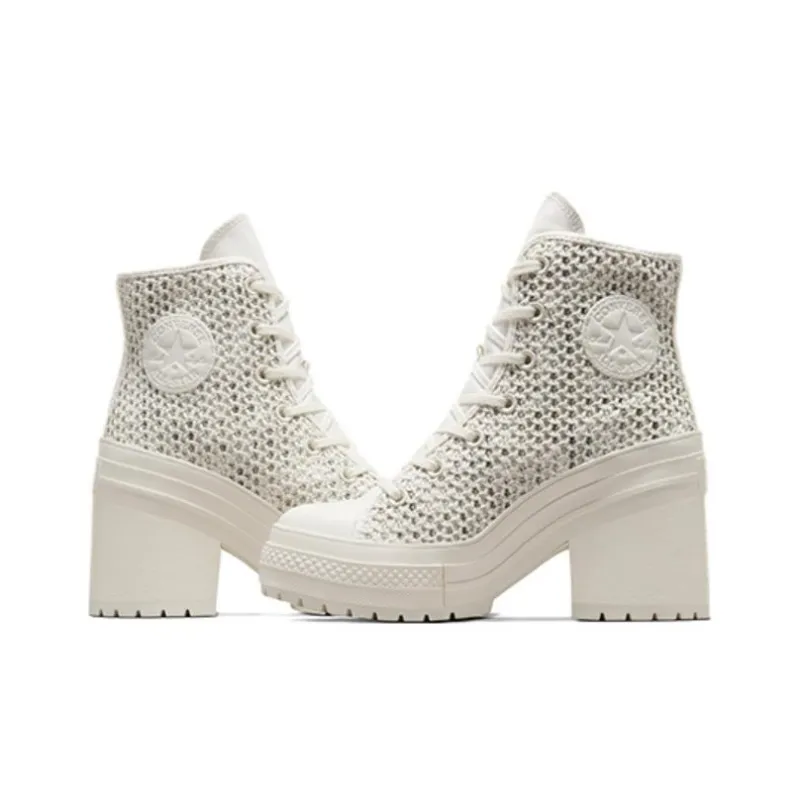 Converse Chuck 70 De Luxe Heel High 'Egret Knit' Women's-4