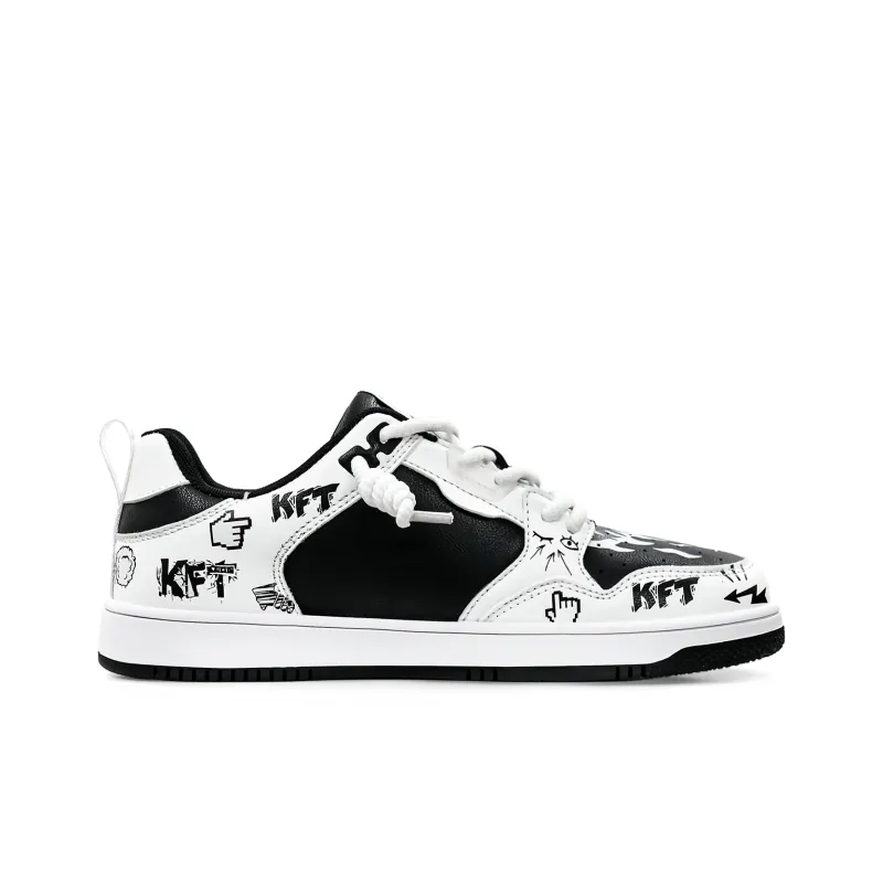 KFT Anti Slip Wear Resistant Low Top Skateboard Shoes Unisex-23