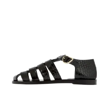 Ancient Greek Sandals Homeria Embossed-crocodile Sandals