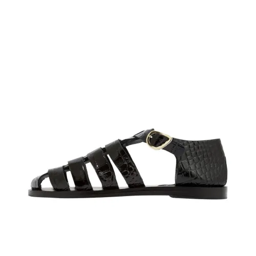 Ancient Greek Sandals Homeria Embossed-crocodile Sandals