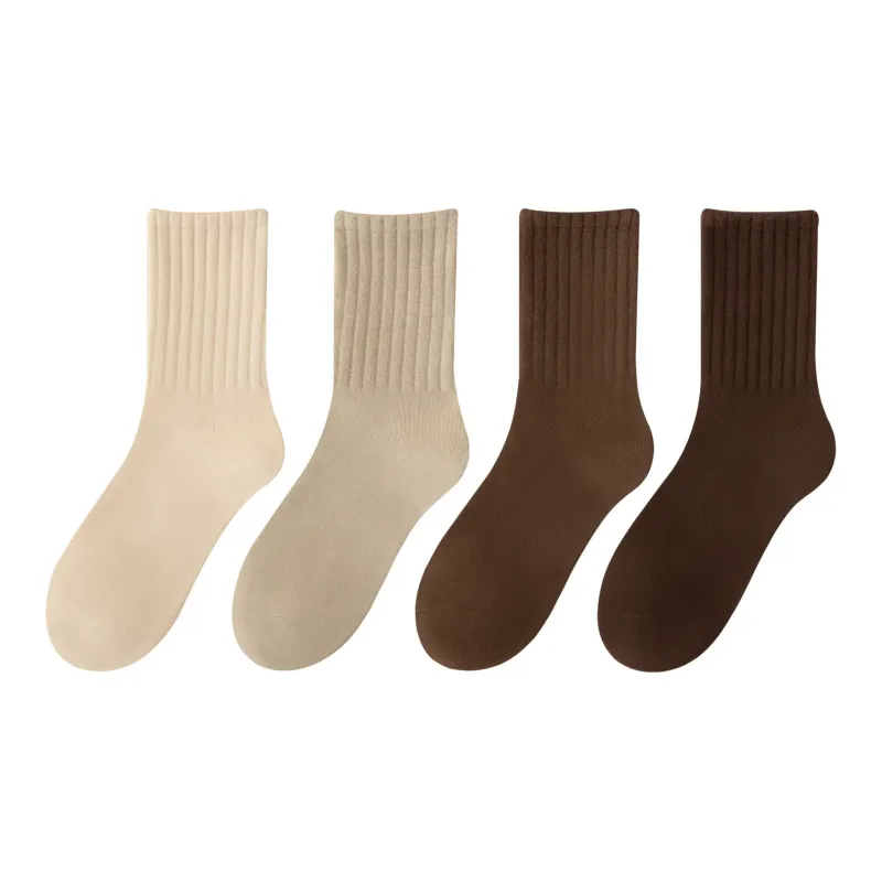 XXLLG Mid Calf Socks Women's 4 Pack-9
