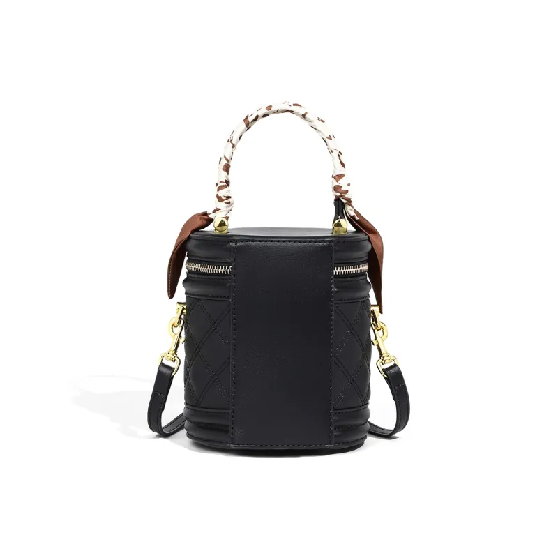 MILLIE'S Synthetic Leather Patchwork With Cow Leather Handbags Crossbody Bags Regular Women's Black-6