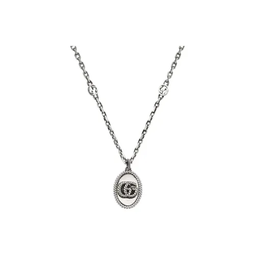 GUCCI Unisex Classic Double G Necklace Collection Necklace