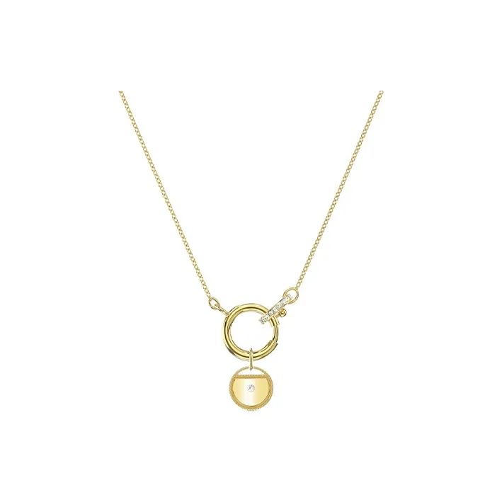 Swarovski Ginger Necklaces Women's White-3