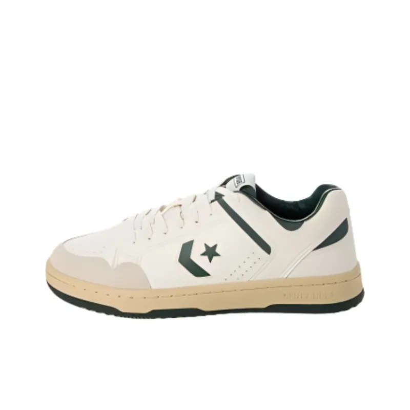 Converse Weapon O Anti-Slip Wear-Resistant Low-Top Skateboard Shoes Men's White Green-0