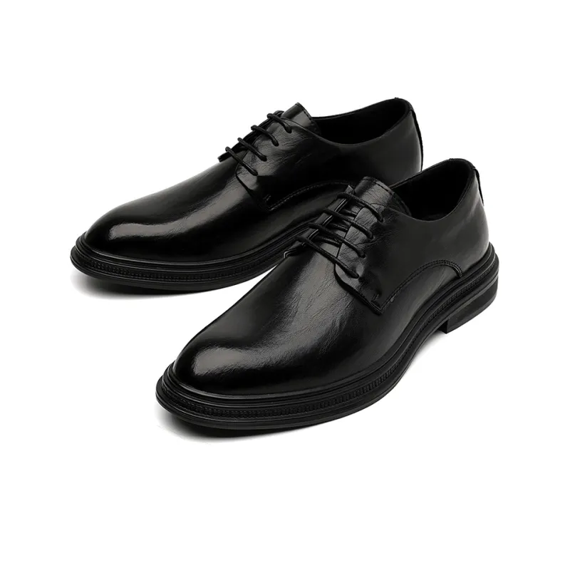 SHUPATE Dress Shoes Men Low Top Black-2