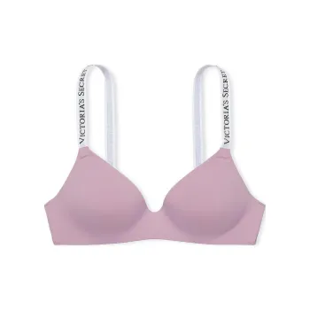 Victoria's Secret PINK THE T-SHIRT Lightly Lined Wireless Bra/Cyclamen Bra Women's Light Purple