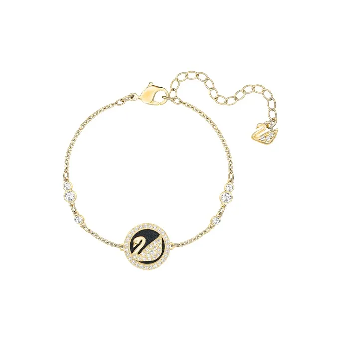 Swarovski Leather Swan Bracelets Women's-0