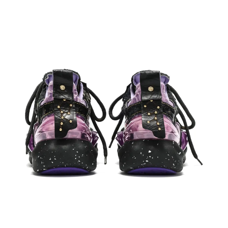 VINYVIOLA Cushioned Wear-Resistant Height Increasing Low-Top Chunky Sneakers Women's-3