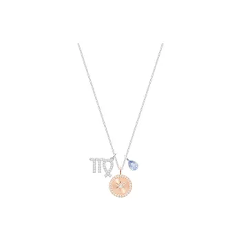 Swarovski Chrome Plated Necklaces Women's Pink