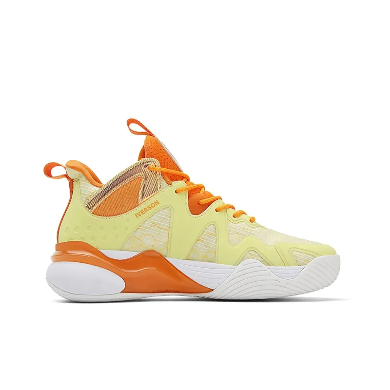 IVERSON I3 Collection Wood Water Fire Earth-Earth Slip-Resistant Breathable Low-Top Basketball Shoes Unisex-1
