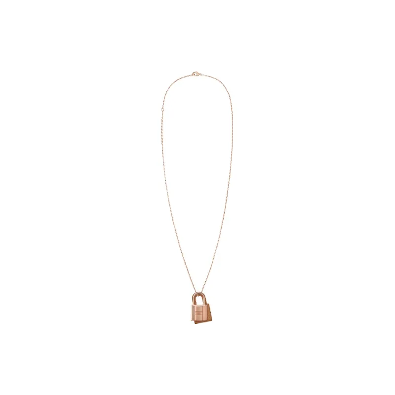 HERMES O'Kelly Rose Gold Plated Necklaces Women's-2