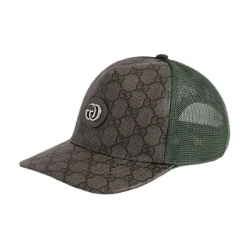 GUCCI Cotton Baseball Caps Men's Green