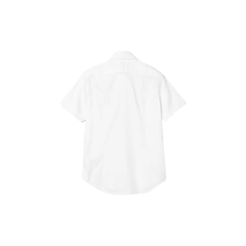 Beams Herringbone Cutaway Collar Short Sleeve Shirt Men's-1