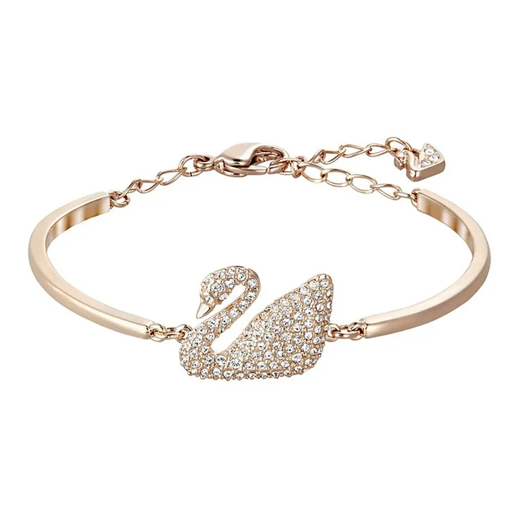 Swarovski Swan Metal Bracelets Women's Rose Gold-0