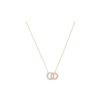 Swarovski Dextera Rose Gold Plated Necklaces Women's White/Rose Gold Tone Plated