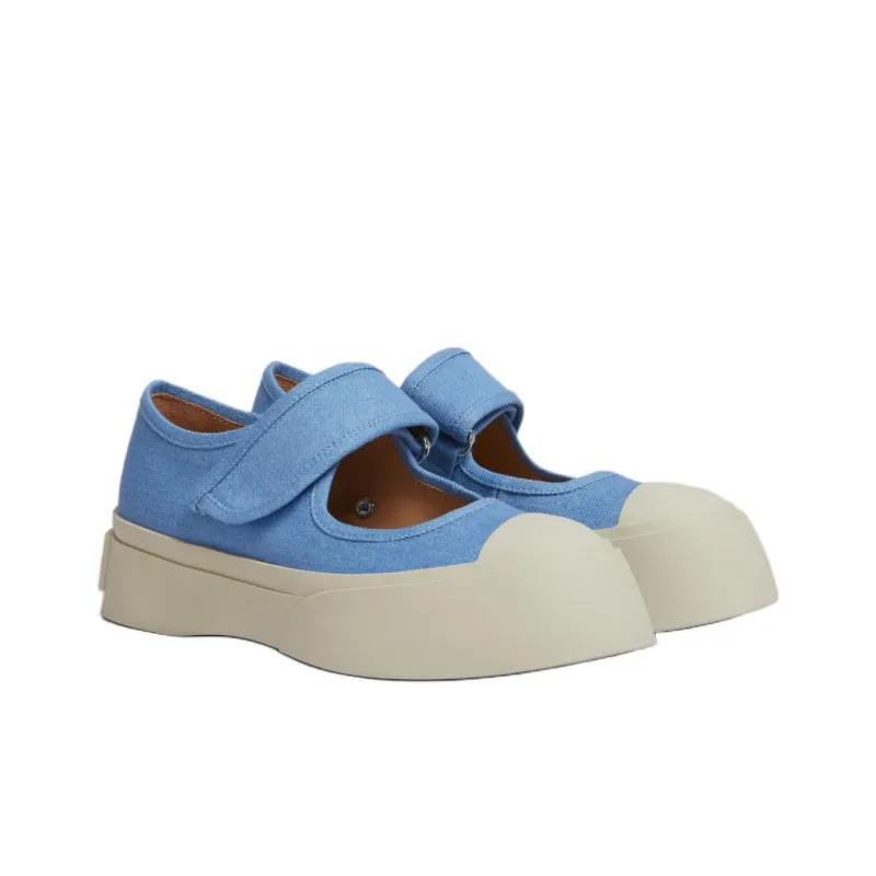 MARNI Pablo Mary Jane Denim Sneakers-1