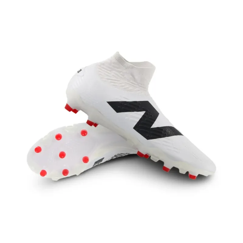 New Balance Tekela V4 FG Firm Ground Cushioning, Wear Resistant Soccer Shoes Men's White-2