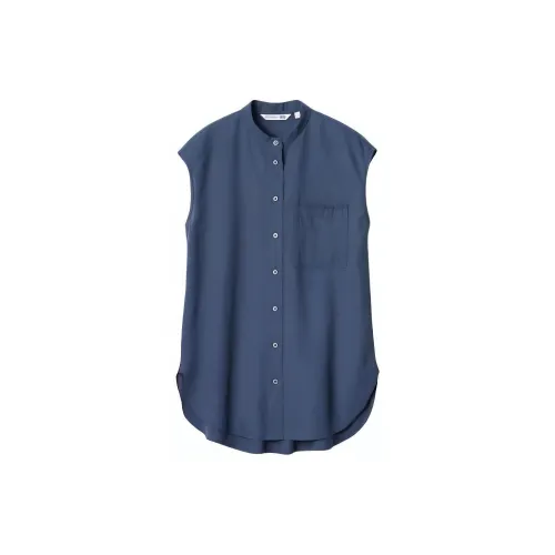 UNIQLO Jw Anderson Co-Branded Series Shirts Women's Dark Blue