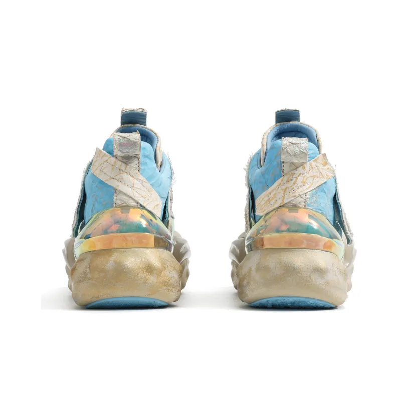 VINYVIOLA Cushioned Wear-Resistant Height Increasing Low-Top Chunky Sneakers Women's-28