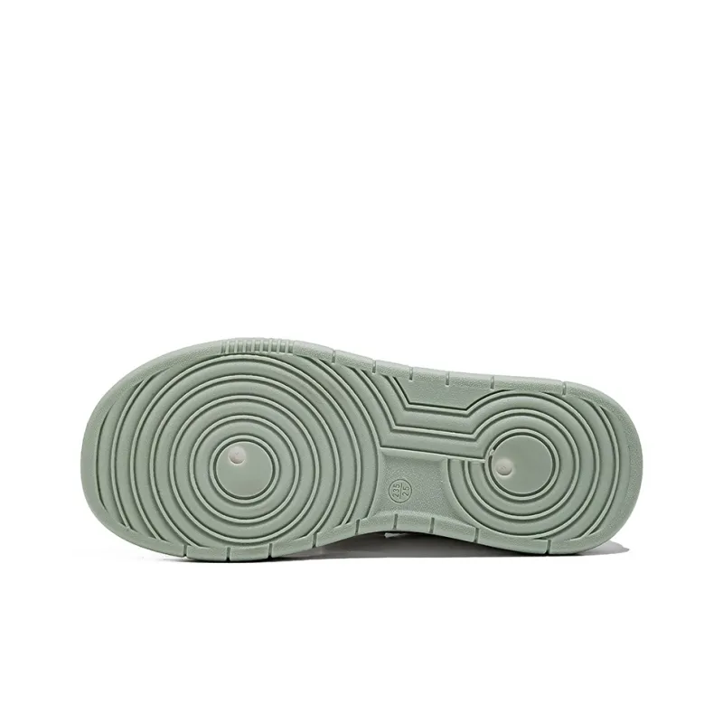 HUANQIU Cushioning Wear Resistant Low Top Skateboard Shoes Women's Matcha Green-3