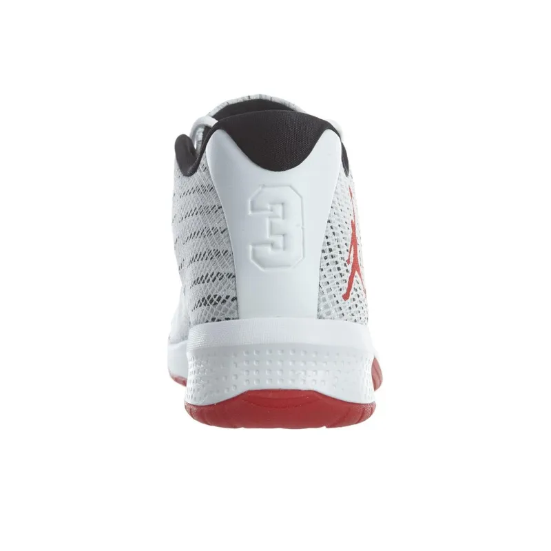 JORDAN B.Fly White/Gym Red/Black-2