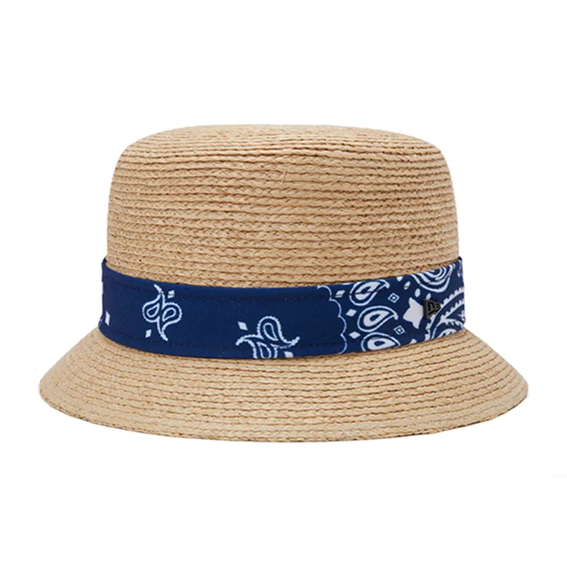 New Era Cellulose Bucket Hats Unisex Ribbed Blue-2