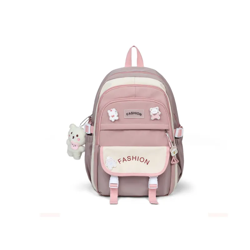 Kevin Cohen Fabric Backpack Regular Unisex Blue/Black/Pink/White-0