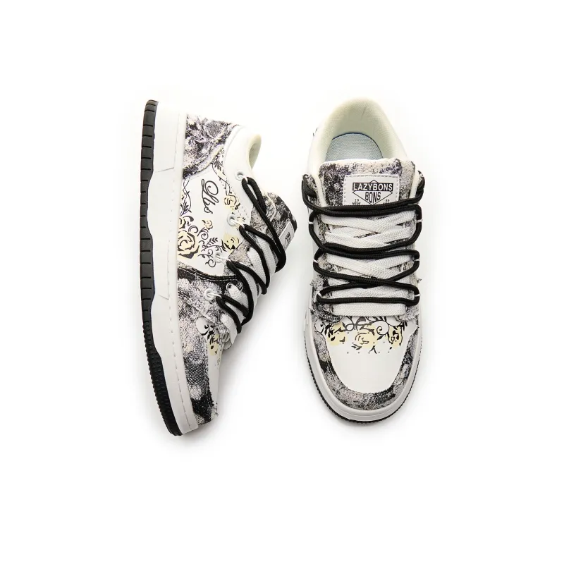 LAZY BONS Low-Top Skateboard Shoes Unisex-11