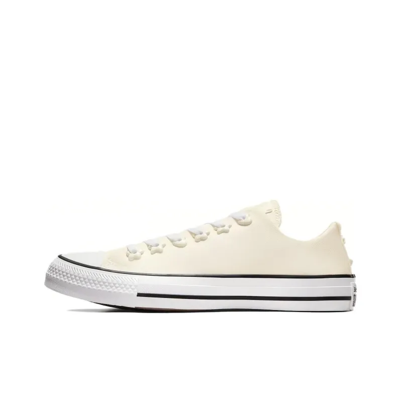 Converse All Star Anti Slip Wear Resistant Low Top Canvas Shoes Women's Yellow White-0