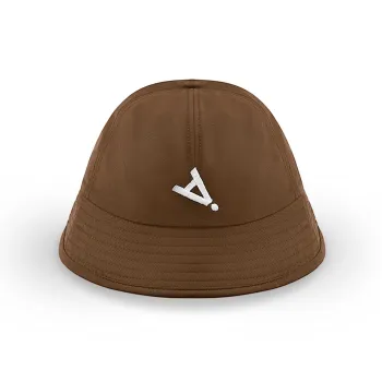 Ideeaideea Polyester Outdoor Sun Protection Bucket Hat Unisex Ginger Silk Brown Night Black