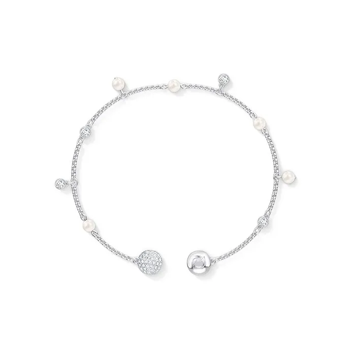 Swarovski Remix Collection Rhodium Plated Bracelets Women's White Gold Plated-1