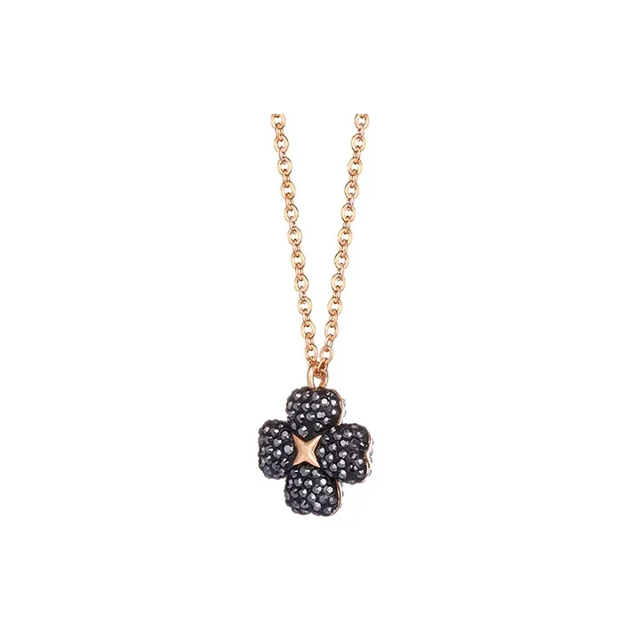 Swarovski Faux Crystal Necklaces Women's Black-1