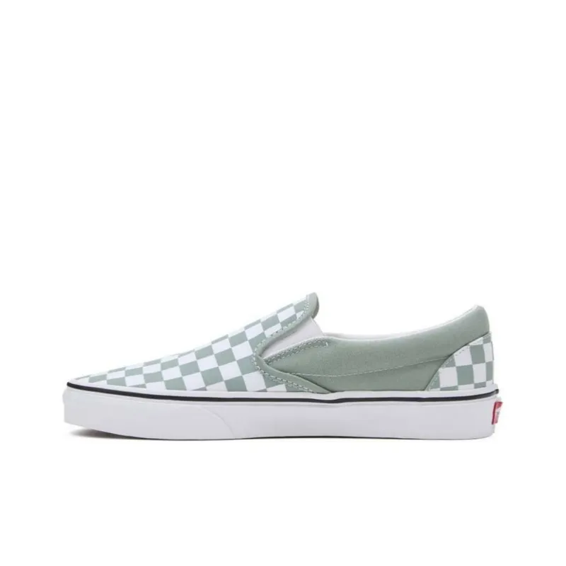 Vans Classic Slip On 'Color Theory Checkerboard   Iceberg Green'-0