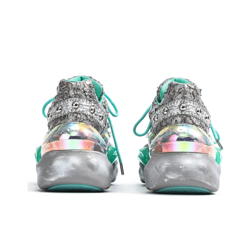 VINYVIOLA Cushioned Wear-Resistant Height Increasing Low-Top Chunky Sneakers Women's-23