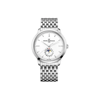 GP Automatic Mechanical Movement Men's Watches Watch 40mm Silver Dial Stainless Steel Case Stainless Steel Watchband