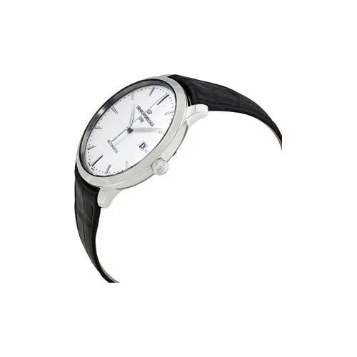 GP Automatic Mechanical Movement Men's Watches Watch 40mm Silver Dial Steel Watch Case Crocodile Leather Strap-3