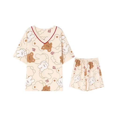 William Pajama Set Women's Ecru
