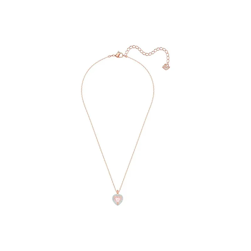 Swarovski ONE Artificial Crystal Necklaces Women's Pink-2