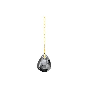 Swarovski T Bar Gold Plated Necklaces Women's Black