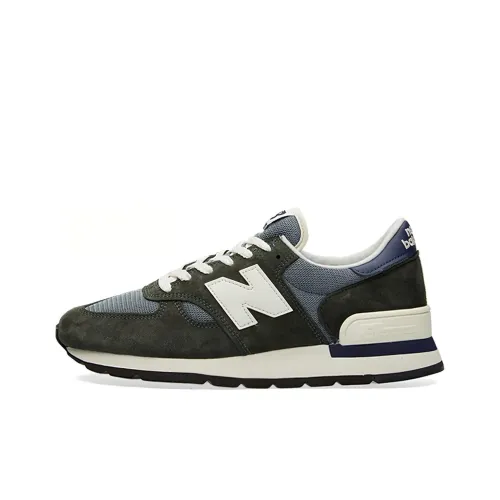 New Balance NB 990 V1 Running Shoes Men Low-Top Blue/Green