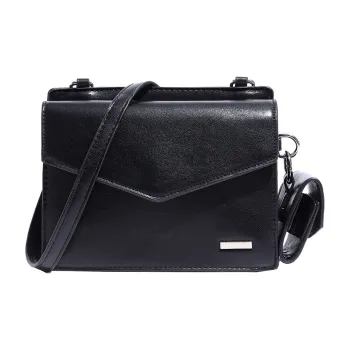 Slazenger PU Shoulder Bag, Crossbody Bag Men's Black