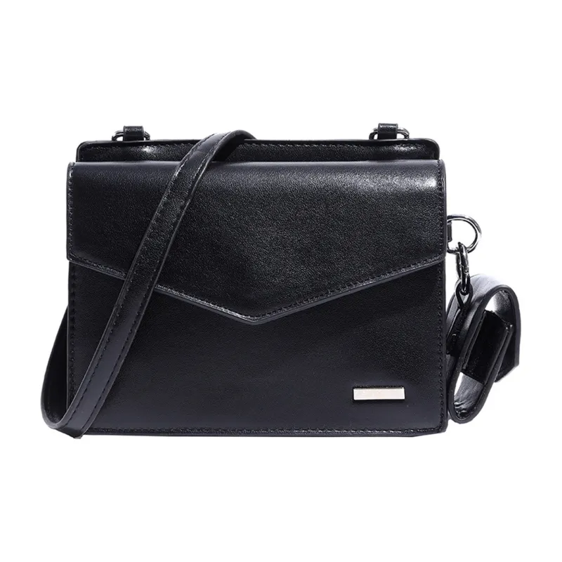 Slazenger PU Shoulder Bag, Crossbody Bag Men's Black-0