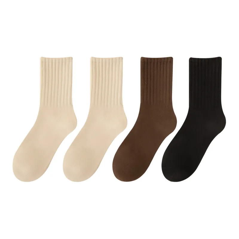 XXLLG Mid Calf Socks Women's 4 Pack-10