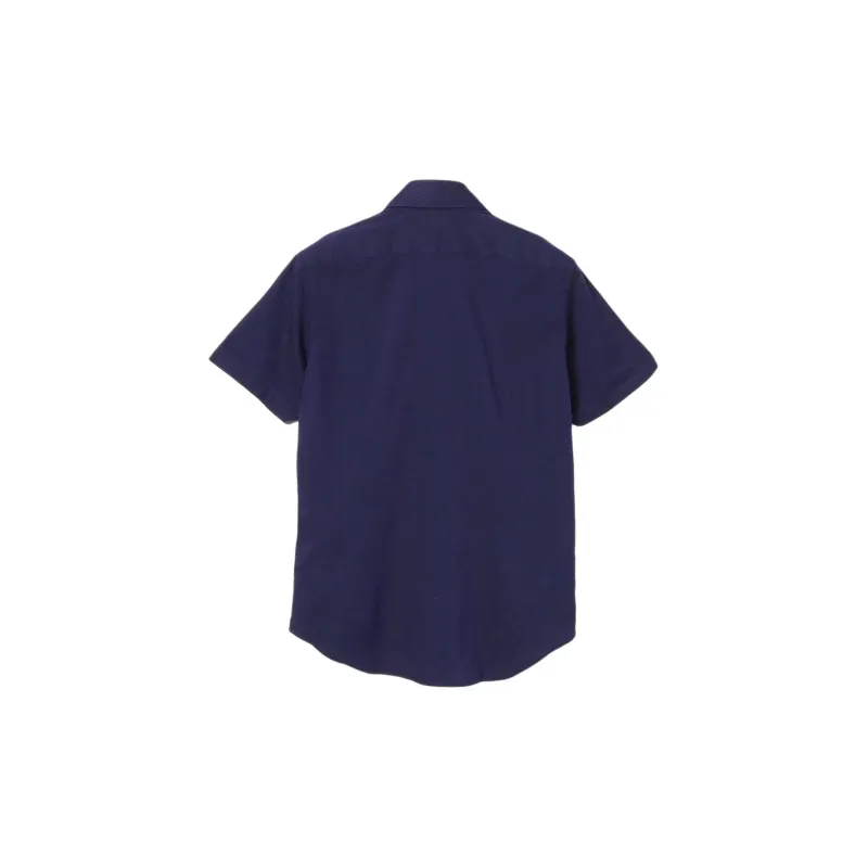 Beams Herringbone Cutaway Collar Short Sleeve Shirt Men's-5