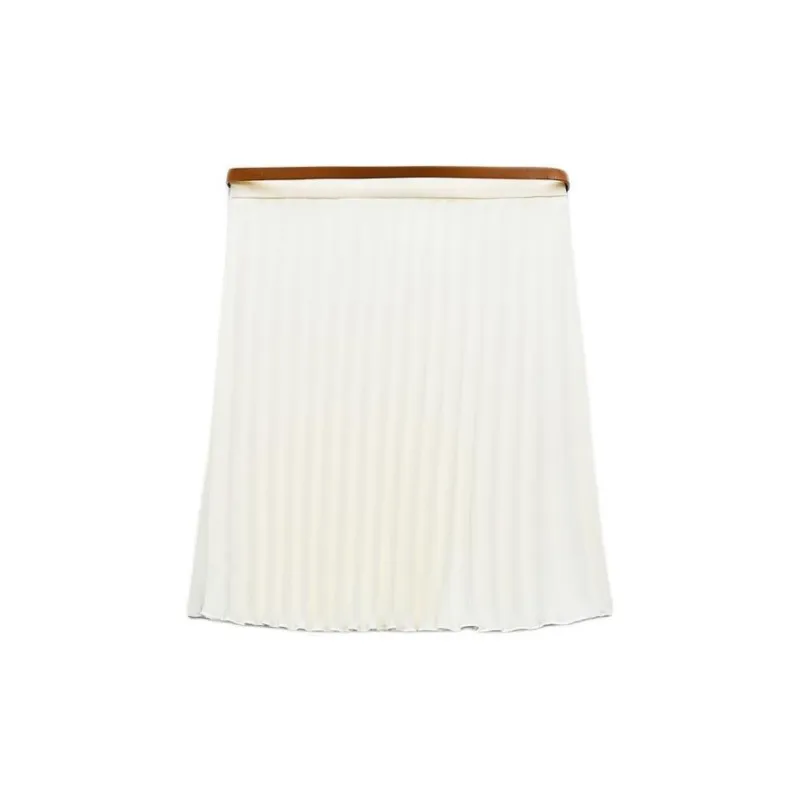 ZARA Casual Short Skirts Women's Frosted White-1